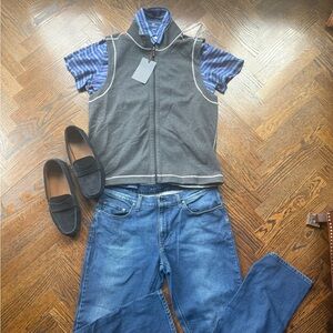 NWT Men's Wilkins Heritage Reversible zip up vest sz M